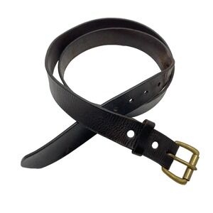 As Is FILSON Genuine Bridle Leather Brown‎ Belt Size 44 Style 63203 Seattle USA